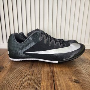 Nike Zoom Rival Sprint Track Spikes Mens Size 11 Black Silver Shoes DC8753-001